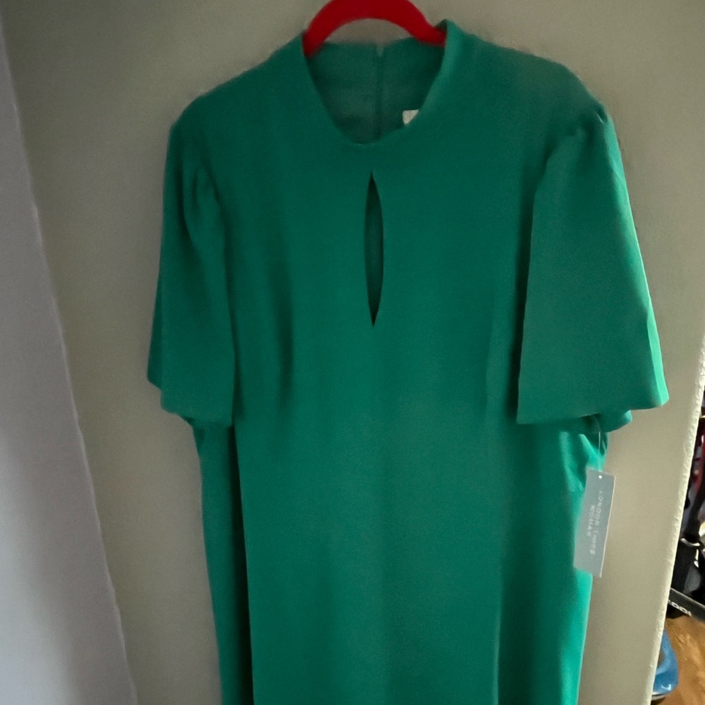 London Times jade dress